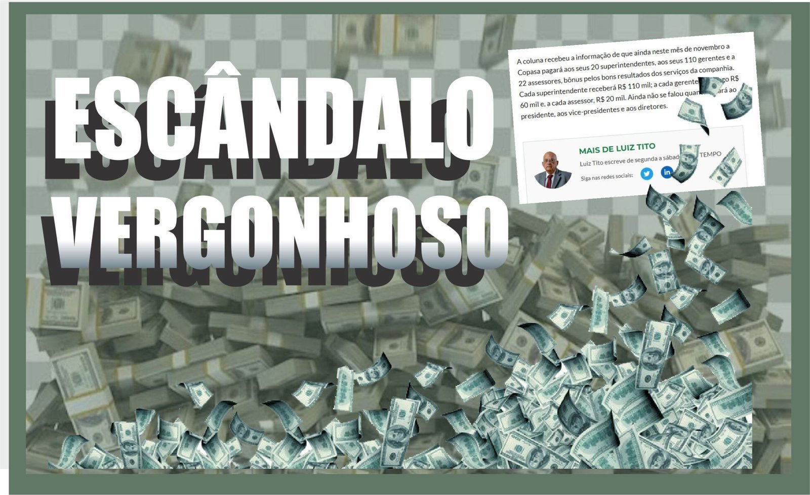 Governo zema destrói a imagem da copasa e prega criminosamente a privatização