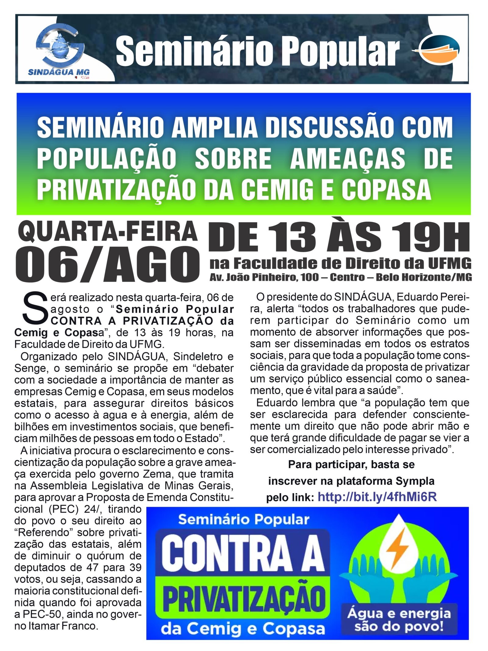 seminariopp1-1-scaled SEMINÁRIO AMPLIA DISCUSSÃO COM  POPULAÇÃO SOBRE AMEAÇAS DE  PRIVATIZAÇÃO DA CEMIG E COPASA
