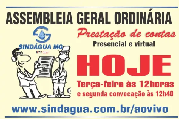 CONVOCAMOS TODOS TRABALHADORES PARA ASSEMBLEIA ORDINÁRIA PARA PRESTAÇÃO DE CONTAS DO SINDICATO